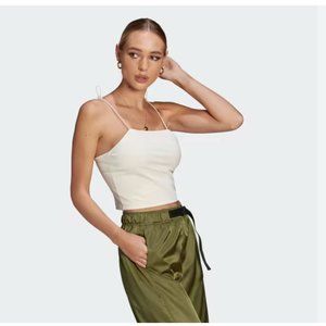 NWT ADIDAS Originals Elastic White Cream Top Tank Size XS